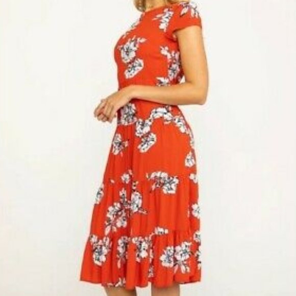 NWT Free People Floral Tiered Rita Midi Dress - Picture 5 of 12